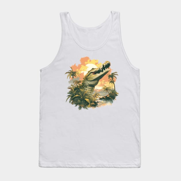 aligator Tank Top by peterdoraki